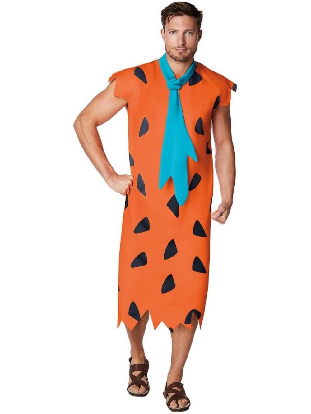 Adult Fred Flintstone Costume - Officially Licensed, Easy Group Halloween Outfit